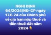 Nghị định số 64/2024/NĐ-CP ngày 17/6/2024 của Chính phủ về gia hạn nộp thuế và tiền thuê đất năm 2024