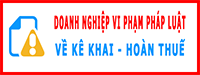 Doanh nghiệp vi phạm về kê khai - hoàn thuế